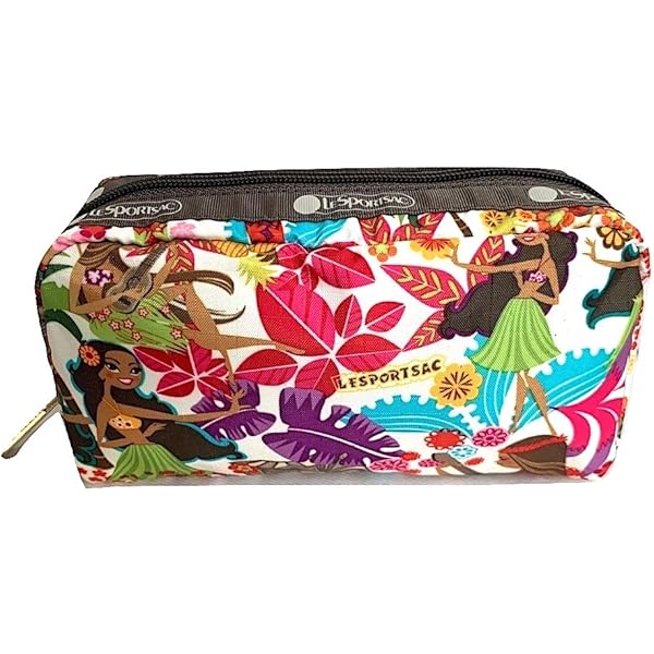LeSportsac Plumeria Rainbow Rectangular Cosmetic Bag, Style